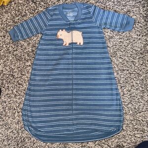 Baby Striped Bear Print Sleep Bag